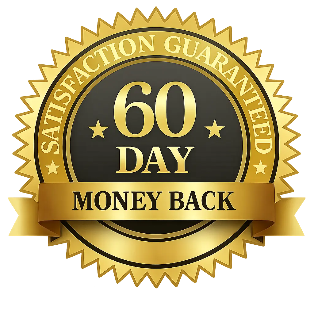 Valiora 60 Days Money Back Guarantee Badge