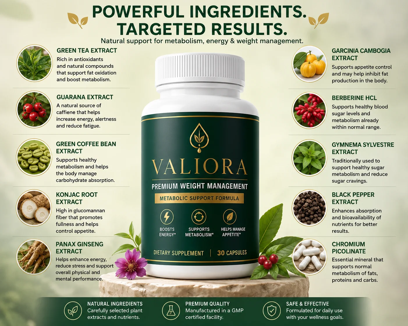 Valiora Supplement Bottle